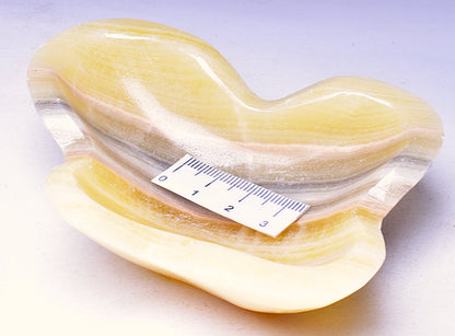 ARAGONITE BOWL CARVING 9CM P1087