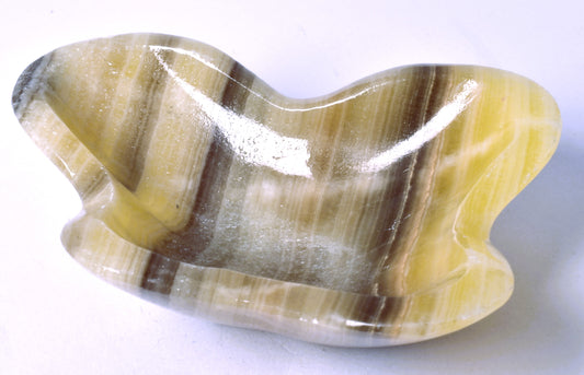 ARAGONITE DISH CARVING 9CM P148