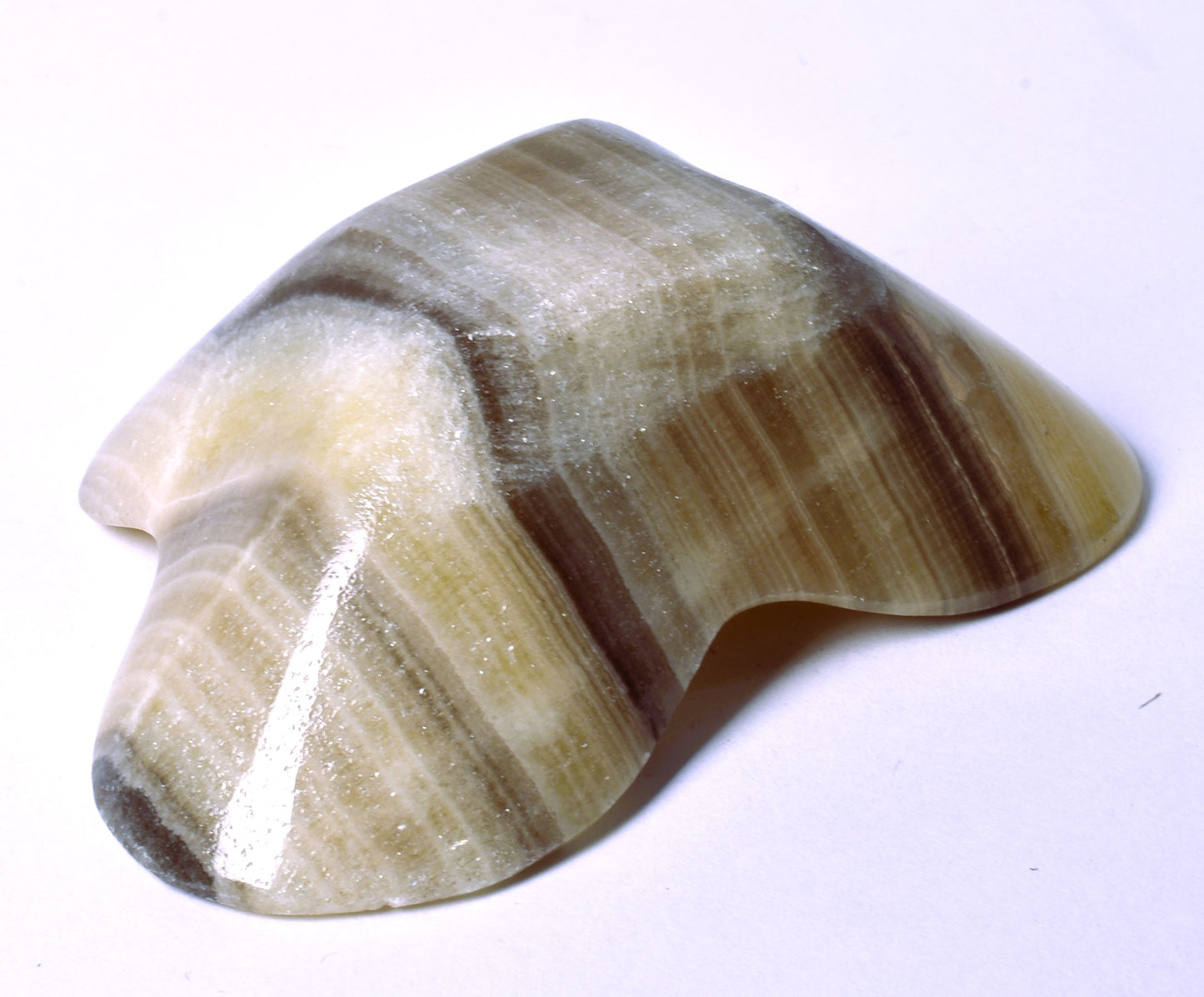 ARAGONITE DISH CARVING 9CM P148