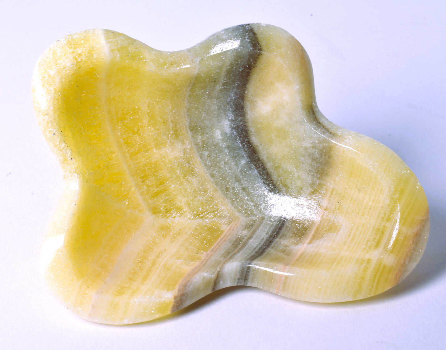 ARAGONITE DISH CARVING 9CM P150