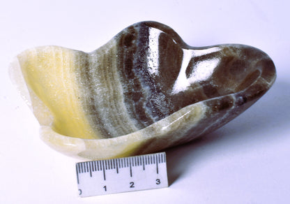 ARAGONITE DISH CARVING 9CM P152