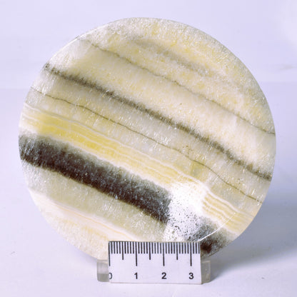 ARAGONITE DISH CARVING 9CM P153