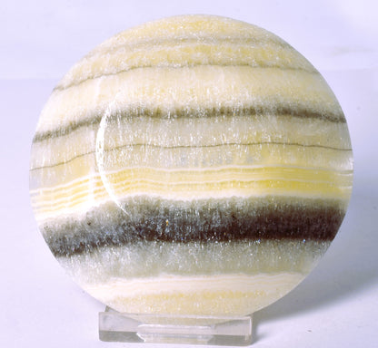 ARAGONITE DISH CARVING 9CM P153