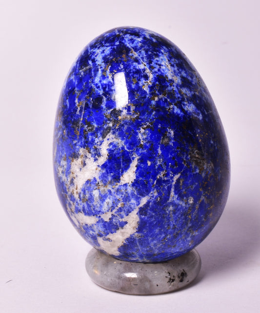 LAPIS LAZULI POLISHED CRYSTAL EGG CARVING P2065