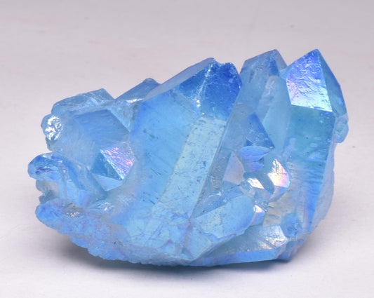 BLUE TITANIUM AURA QUARTZ POINT CLUSTER P63