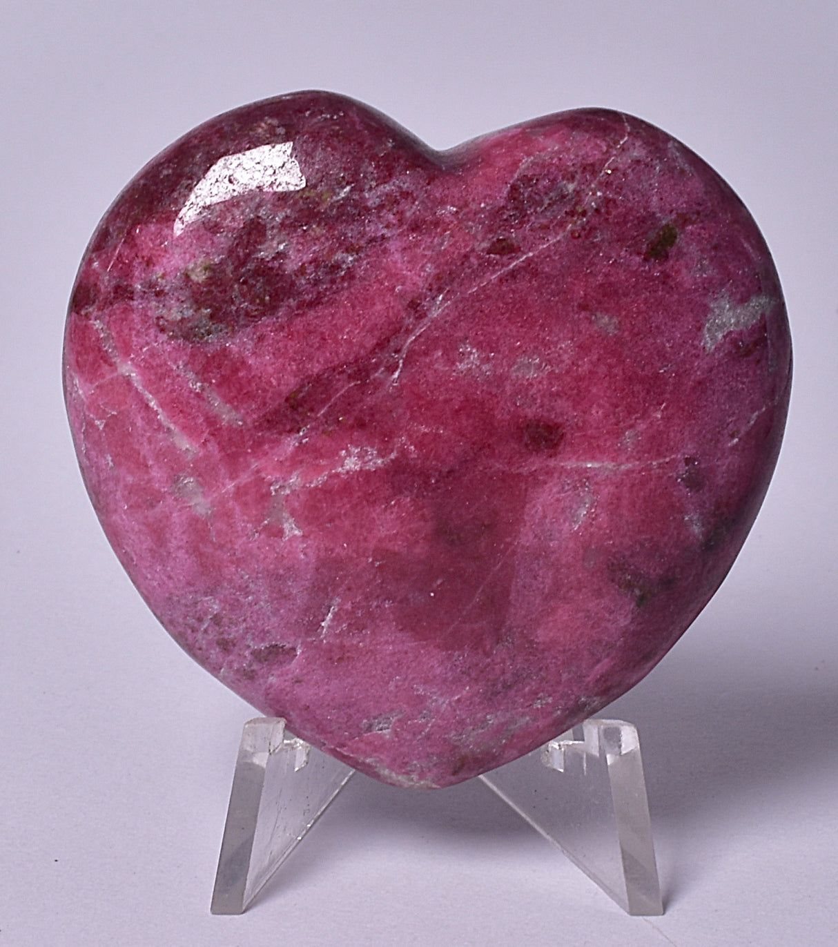 THULITE CRYSTAL HEART CARVING P246