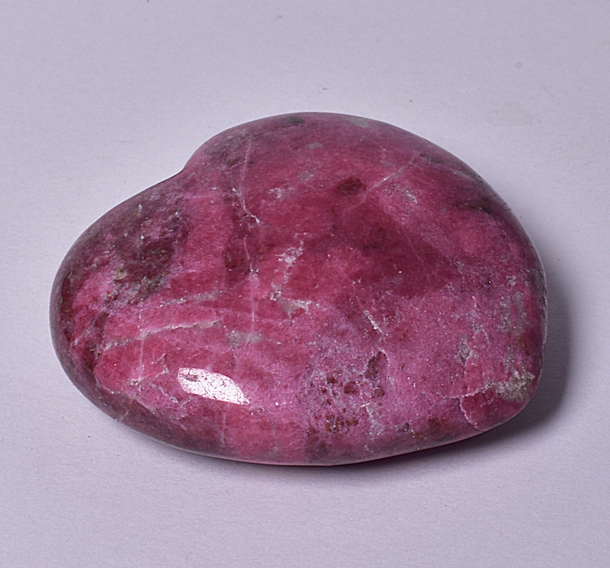 THULITE CRYSTAL HEART CARVING P246