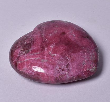 THULITE CRYSTAL HEART CARVING P2067