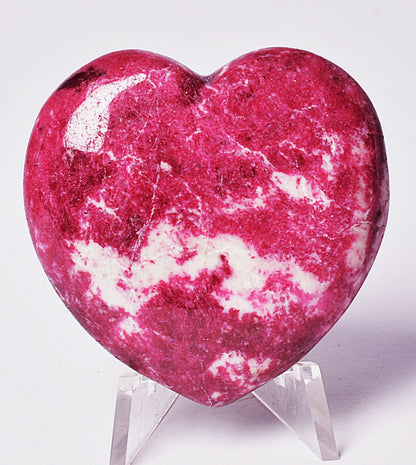 THULITE CRYSTAL HEART CARVING P2068