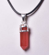 CARNELIAN POINT PENDANT set in STERLING SILVER J151