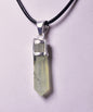 PREHNITE POINT PENDANT set in STERLING SILVER J154