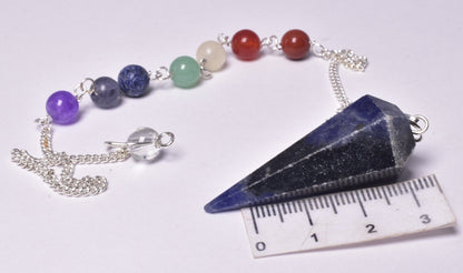 CHAKRA CRYSTAL SODALITE PENDULUM P2056