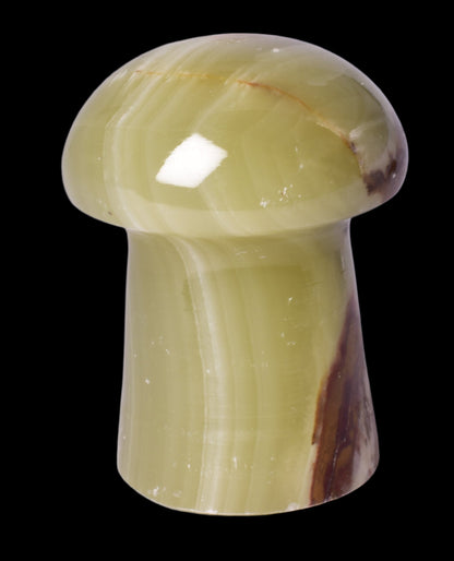 GREEN ONYX TRAVERTINE MUSHROOM P2028