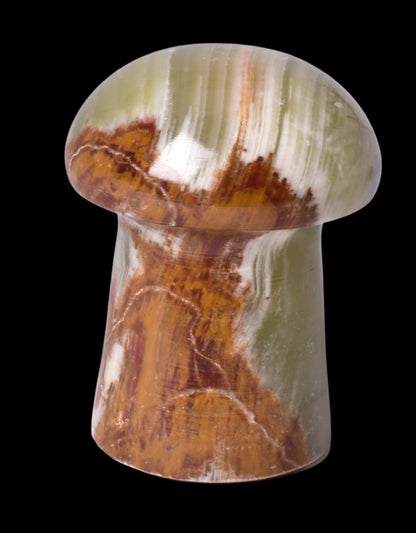 GREEN ONYX TRAVERTINE MUSHROOM P2028