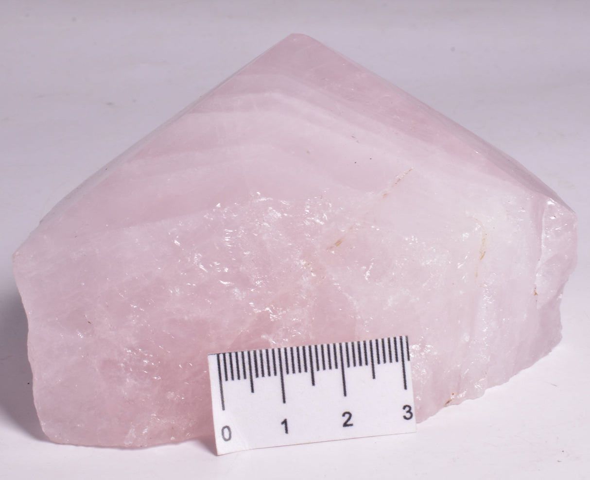ROSE QUARTZ POINT, ROUGH BASE P85