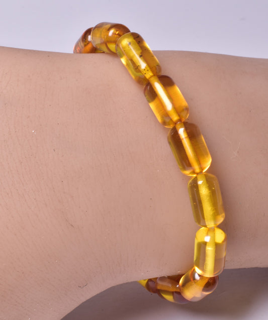 AMBER BEADED BRACELET J159