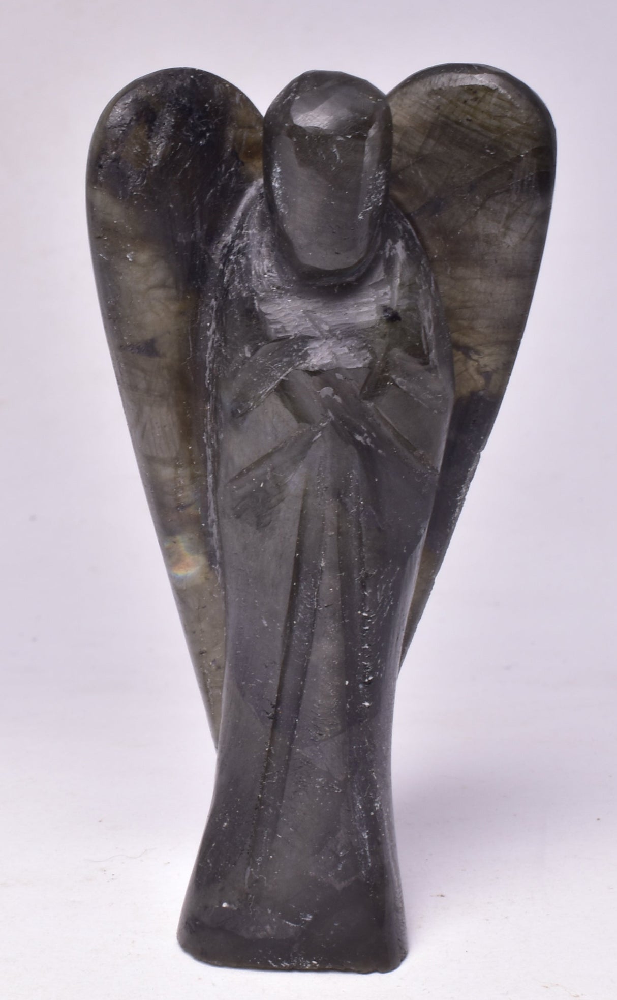 LABRADORITE ANGEL CARVING P811