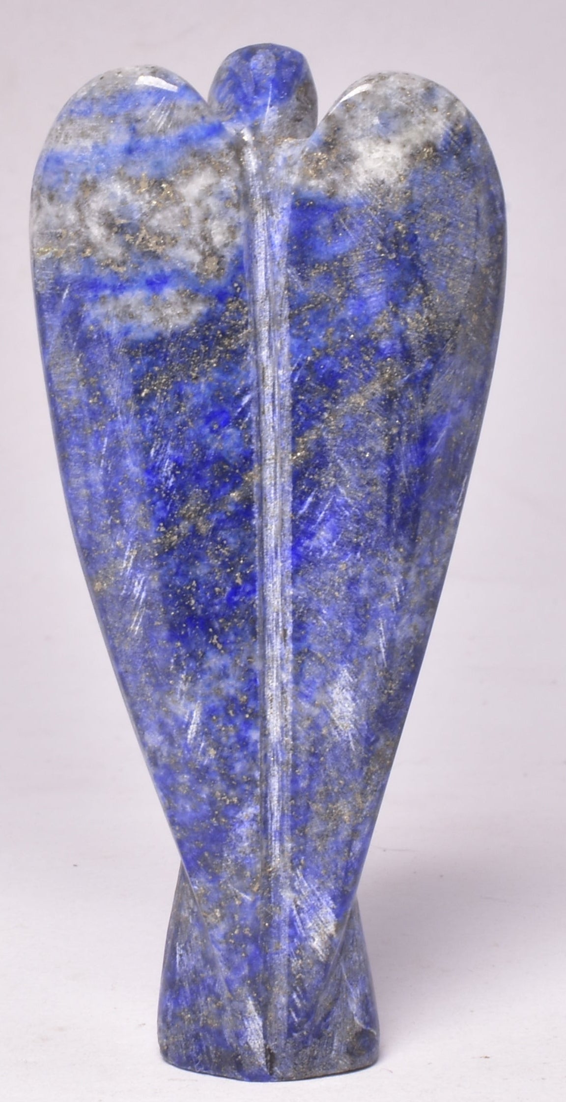 SODALITE CRYSTAL ANGEL CARVING P32