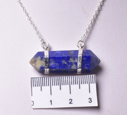 LAPIS LAZULI DOUBLE TERMINATED POINT PENDANT J160