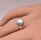 LARIMAR RING set in STERLING SILVER, SIZE N/7 J200