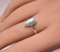 LARIMAR RING set in STERLING SILVER, SIZE O/7.5 J201