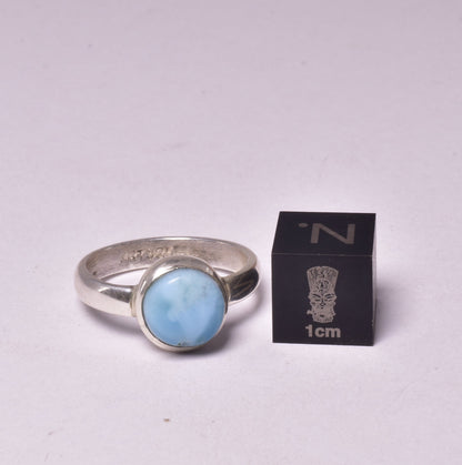 LARIMAR RING set in STERLING SILVER, SIZE M/6.5 J202