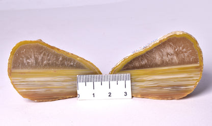 AGATE CREEK, POLISHED AGATE PAIR, AUSTRALIA P620