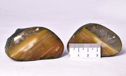 AGATE CREEK, POLISHED AGATE PAIR, AUSTRALIA P621