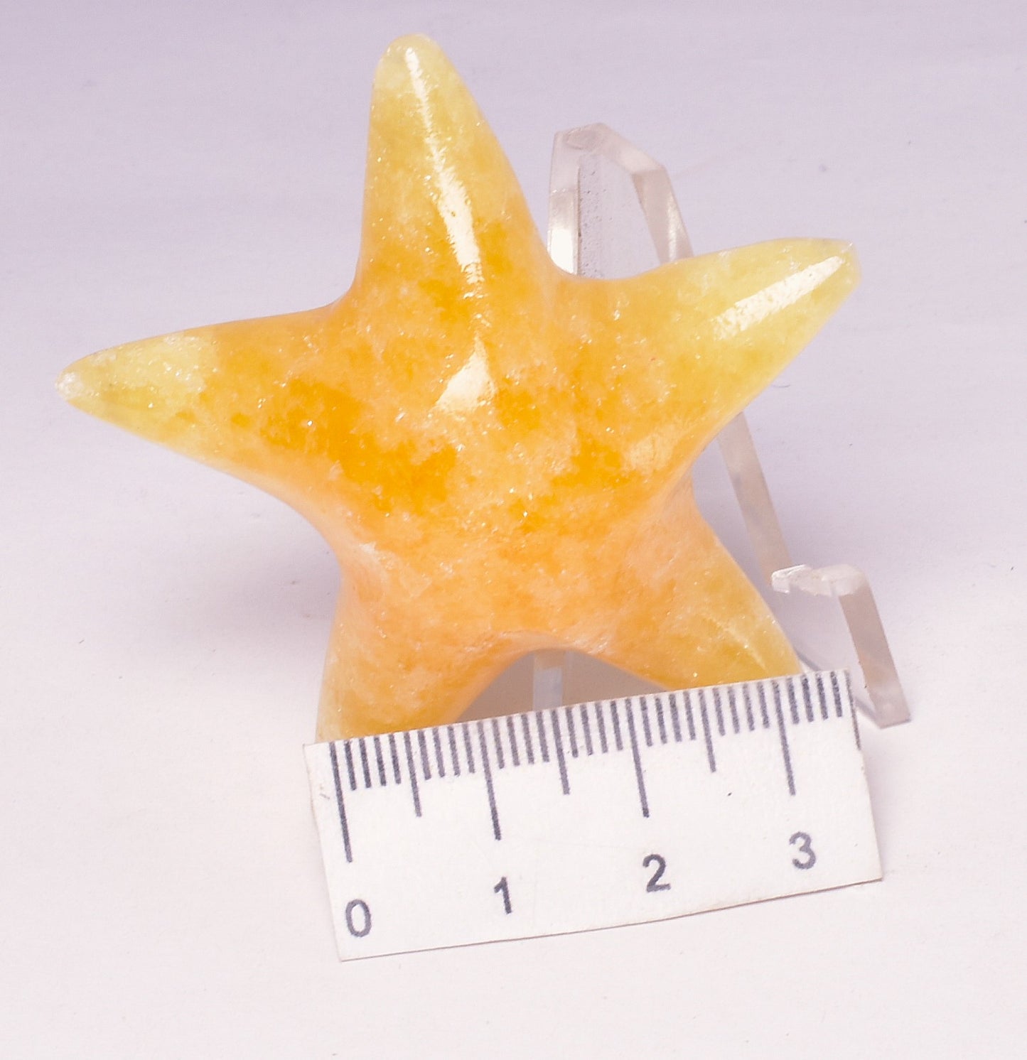 ORANGE CALCITE STAR FISH P822