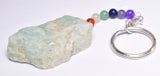 CHAKRA AND GREEN AVENTURINE KEY RING P831