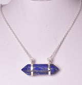 LAPIS LAZULI DOUBLE TERMINATED POINT PENDANT J02