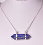 LAPIS LAZULI DOUBLE TERMINATED POINT PENDANT J02