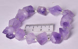 AMETHYST NATURAL POINTS BRACELET J260