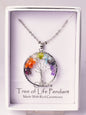 CHAKRA TREE OF LIFE CRYSTAL PENDANT J21