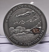 CAMPO DEL CIELO METEORITE SET in COLLECTORS COIN NUMBER 0035 MT225