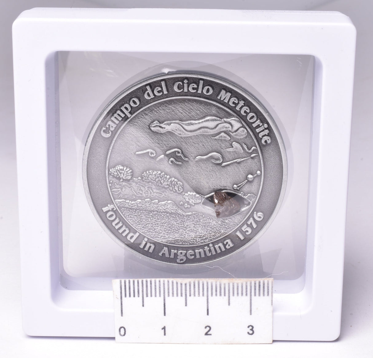 CAMPO DEL CIELO METEORITE SET in COLLECTORS COIN NUMBER 0034 MT229