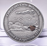 CAMPO DEL CIELO METEORITE SET in COLLECTORS COIN NUMBER 0034 MT229