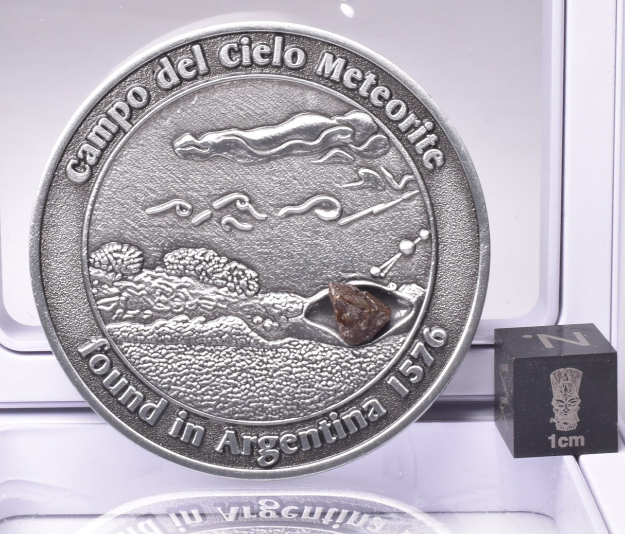 CAMPO DEL CIELO METEORITE SET in COLLECTORS COIN NUMBER 0034 MT229
