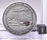 CAMPO DEL CIELO METEORITE SET in COLLECTORS COIN NUMBER 0034 MT229