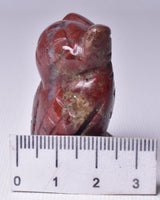 RED JASPER CRYSTAL CARVED OWL P607