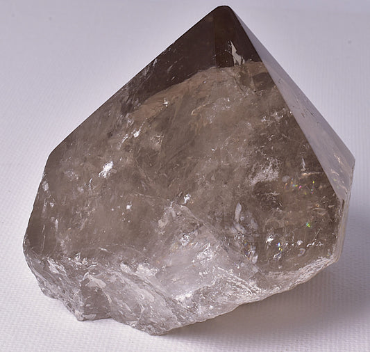 SMOKEY QUARTZ 6 SIDED POINT P608