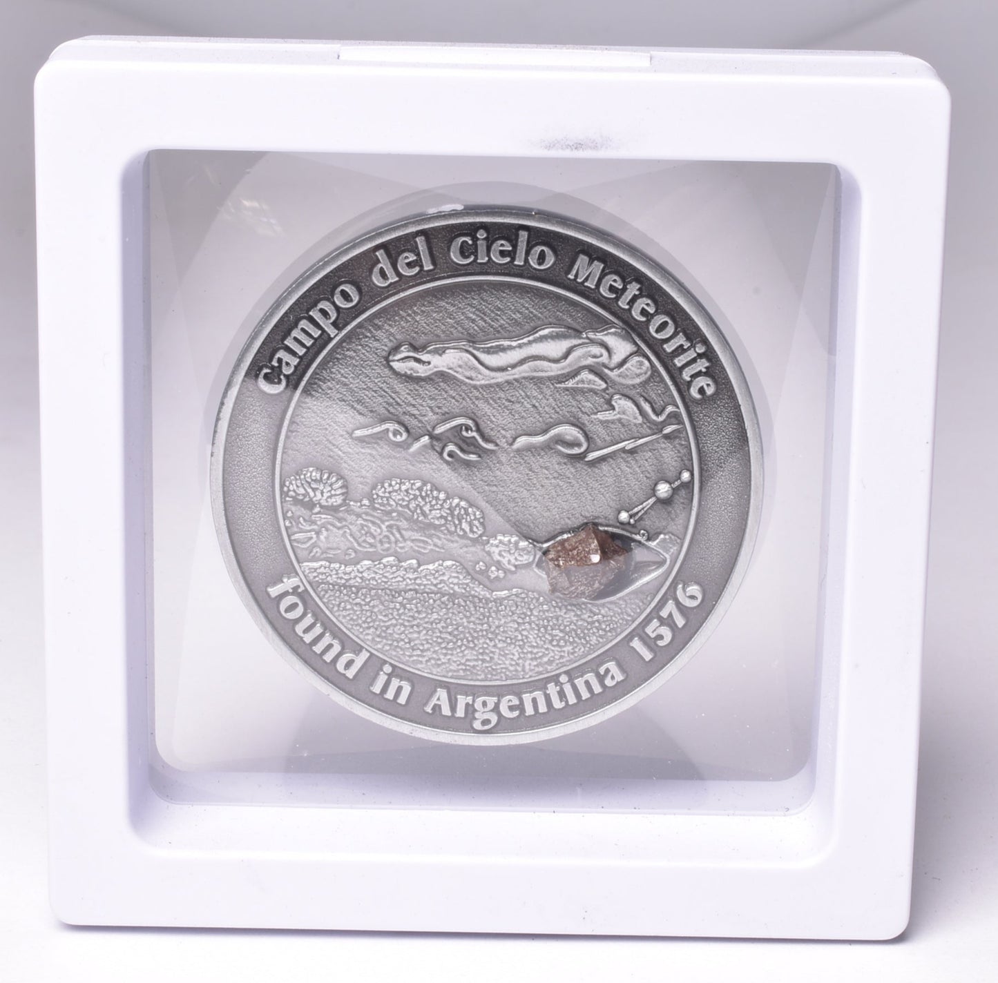 CAMPO DEL CIELO METEORITE SET in COLLECTORS COIN NUMBER 0049 MT231