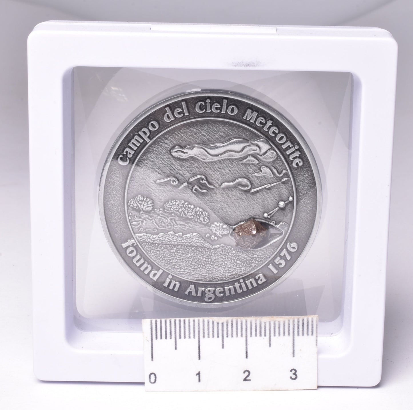 CAMPO DEL CIELO METEORITE SET in COLLECTORS COIN NUMBER 0049 MT231