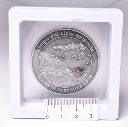 CAMPO DEL CIELO METEORITE SET in COLLECTORS COIN NUMBER 0049 MT231