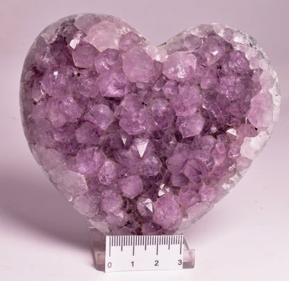 AMETHYST HEART CLUSTER P714