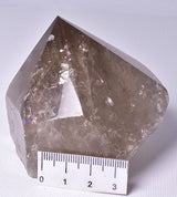 SMOKEY QUARTZ 6 SIDED POINT P608