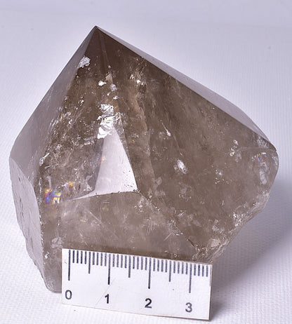 SMOKEY QUARTZ 6 SIDED POINT P608
