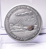 CAMPO DEL CIELO METEORITE SET in COLLECTORS COIN NUMBER 0049 MT231