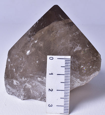 SMOKEY QUARTZ 6 SIDED POINT P608