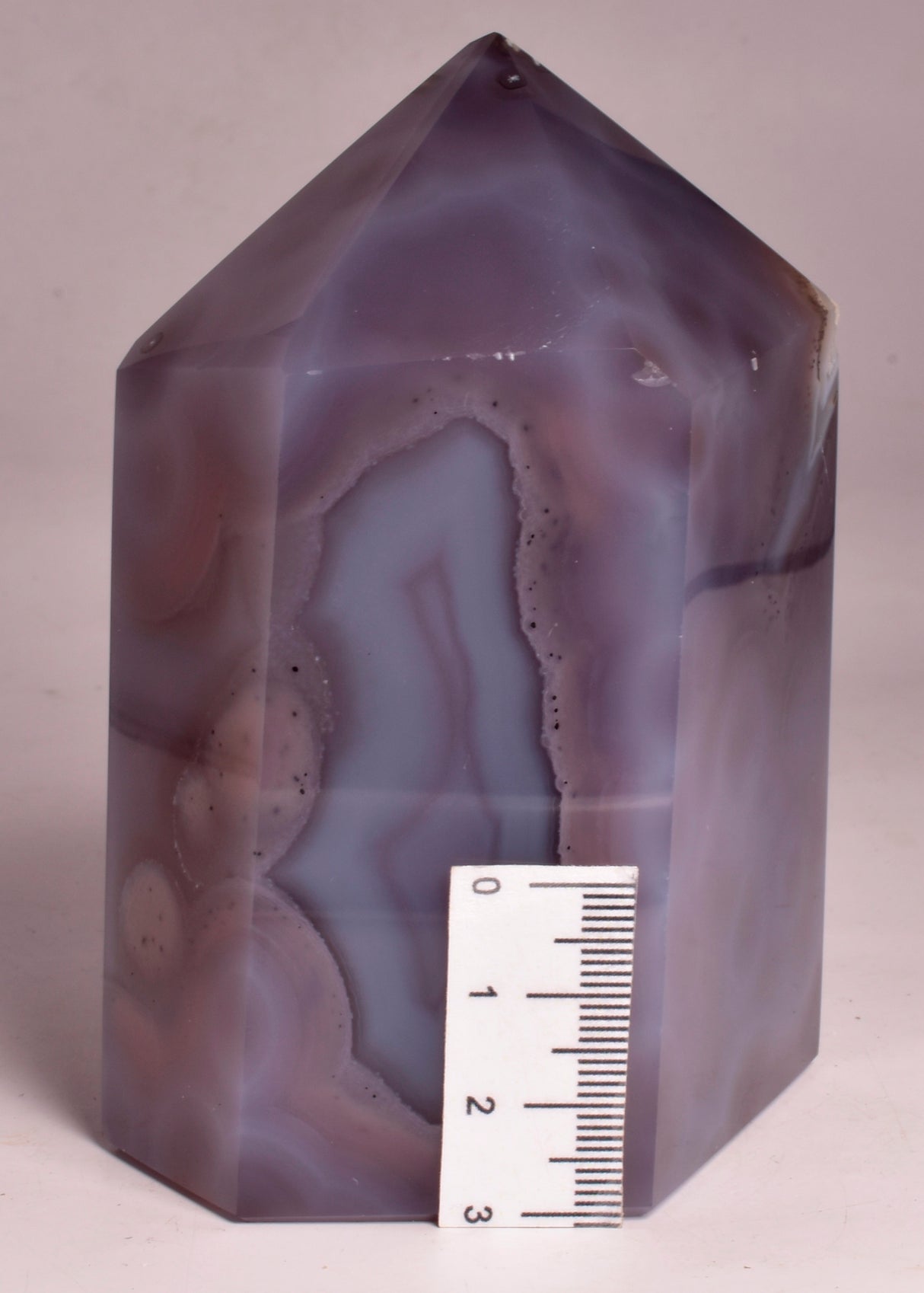DRUZY AGATE POINT/GENERATOR from BRAZIL P724